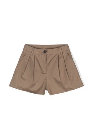 brown cotton shorts DOUUOD KIDS | DT6A69G0073343